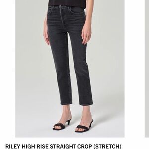 Agolde Riley straight crop size 27 nwot